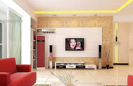 惊艳的客厅背景墙,小户型客厅装修图电视背景墙