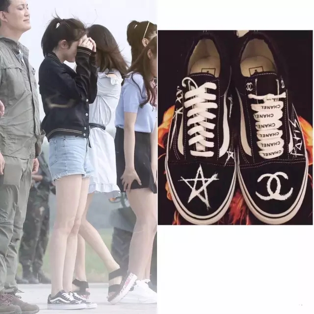 杨幂穿假货,杨幂马思纯机场同款