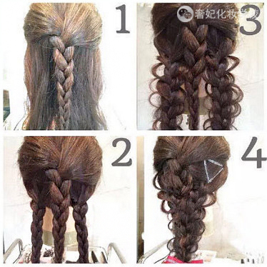 十款简单编发教程短发,背影编发发型图片大全集