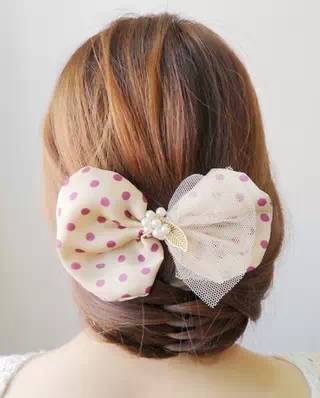 清新淑女半扎编发中分,时尚编发扎法简单又好看