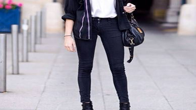 秋冬大码裤子上衣穿搭,修身秋冬上衣和裤子