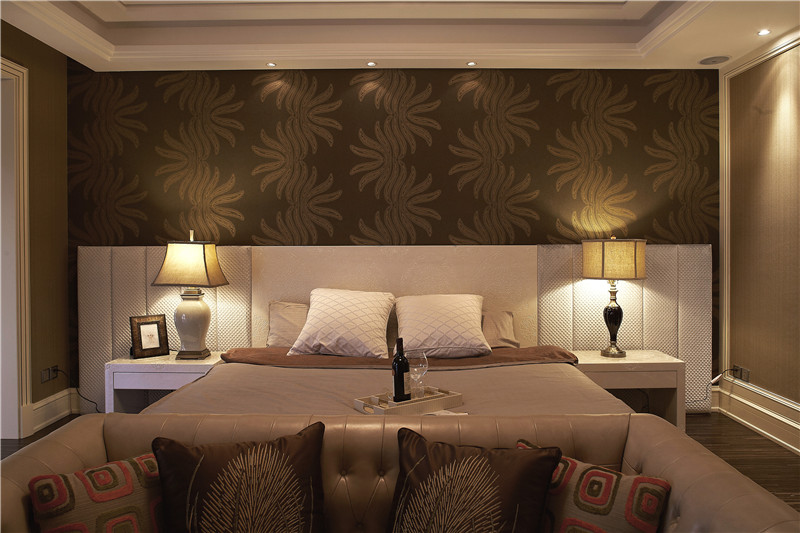 405平新中式轻奢别墅装修效果图,140平方别墅中式楼梯装修效果图