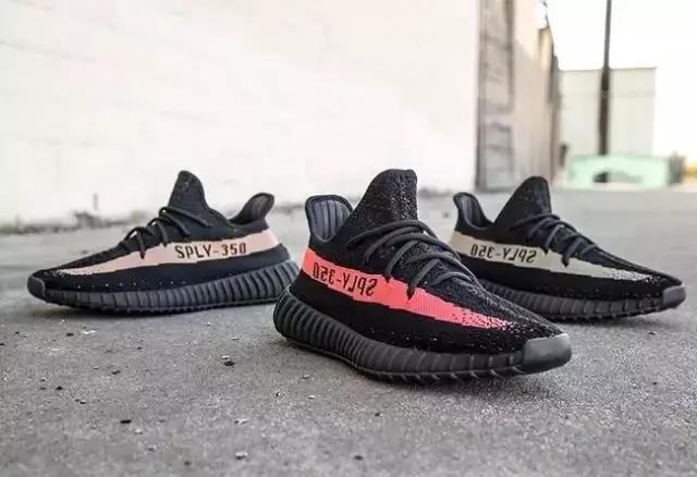 yeezy350v2黑红普通版,yeezy350v2黑红