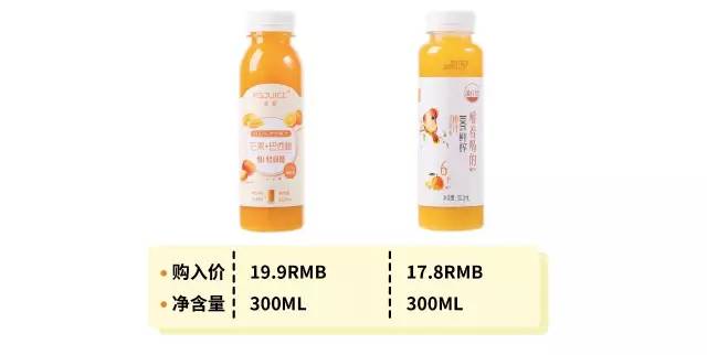 果汁哪个最好喝,果汁看配料表