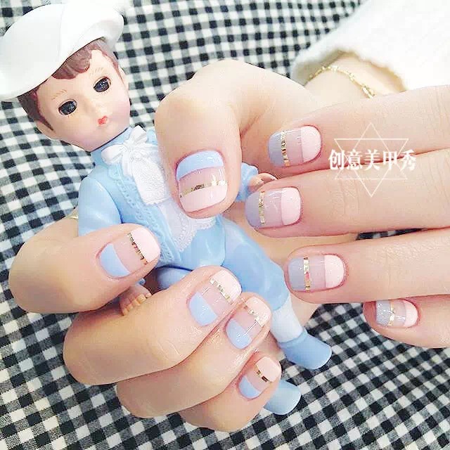 胖手显白简单美甲,短胖手适合做什么美甲