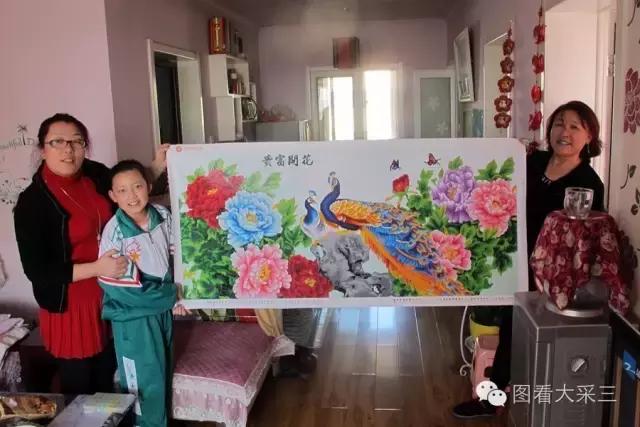 盐池县青山乡这个老汉,织了幅十字绣竟价值30万!