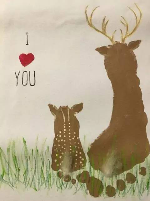 幼儿动物涂鸦画,儿童手工贴纸画动物