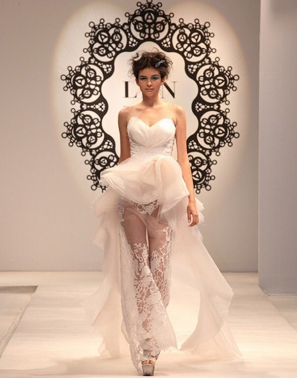 蓝玉的婚纱,兰玉给明星设计的婚纱款式