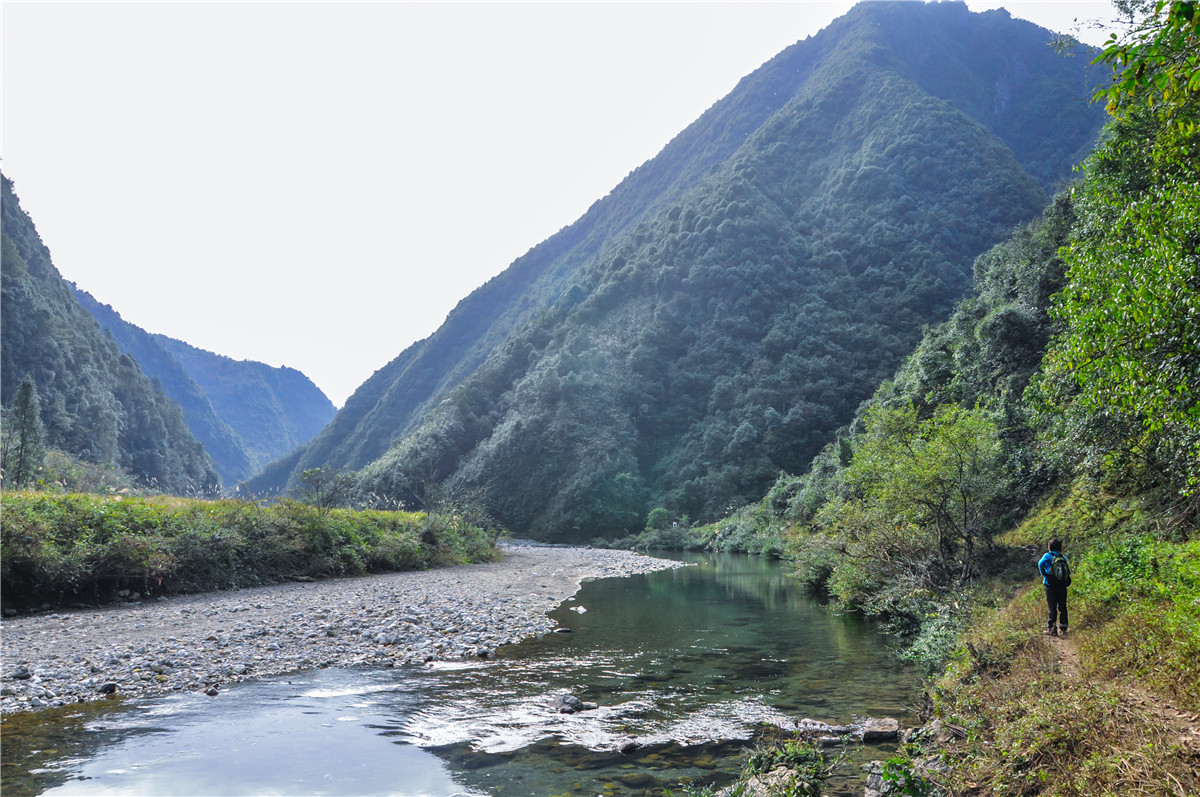 侠之梦受邀参与恩施坪坝营线路测试，冬季溯溪，冰冷刺骨，第一天
