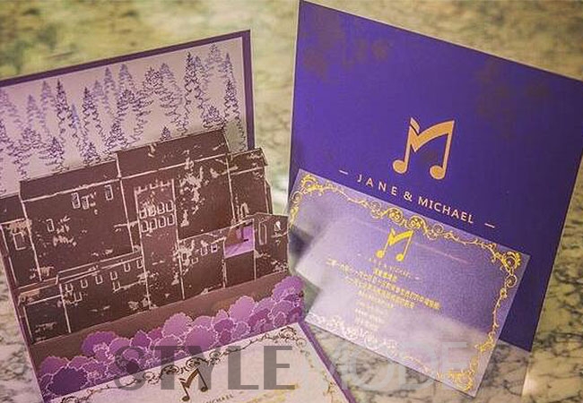 婚礼请柬别致,明星婚礼请柬设计