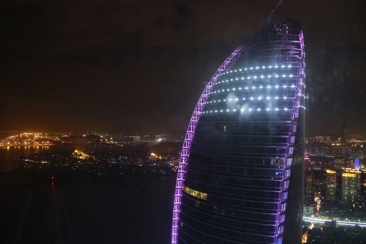 云上厦门看厦门夜景,海上看厦门