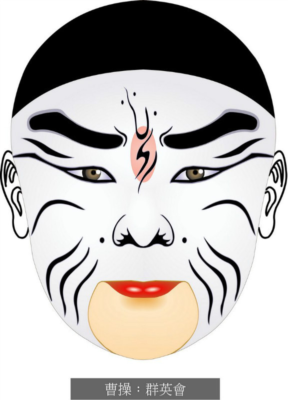 国粹脸谱重组画,国粹创意经典脸谱