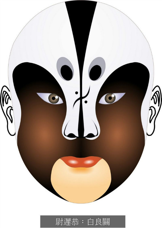 国粹脸谱重组画,国粹创意经典脸谱