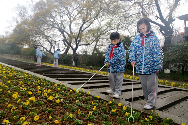 我是文明旅游小使者活动过程,长沙岳麓区萌娃