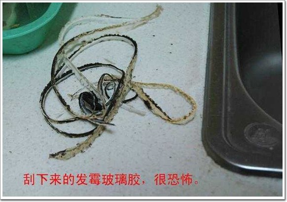 水槽玻璃胶脏了怎么处理,水槽边缘玻璃胶发霉怎么处理