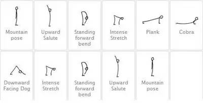 瑜伽小人体式画法教学,如何画瑜伽体式小人