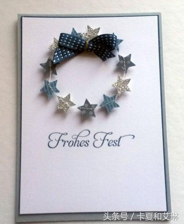 圣诞节简单手工做贺卡送给妈妈,圣诞贺卡手工制作简单易学
