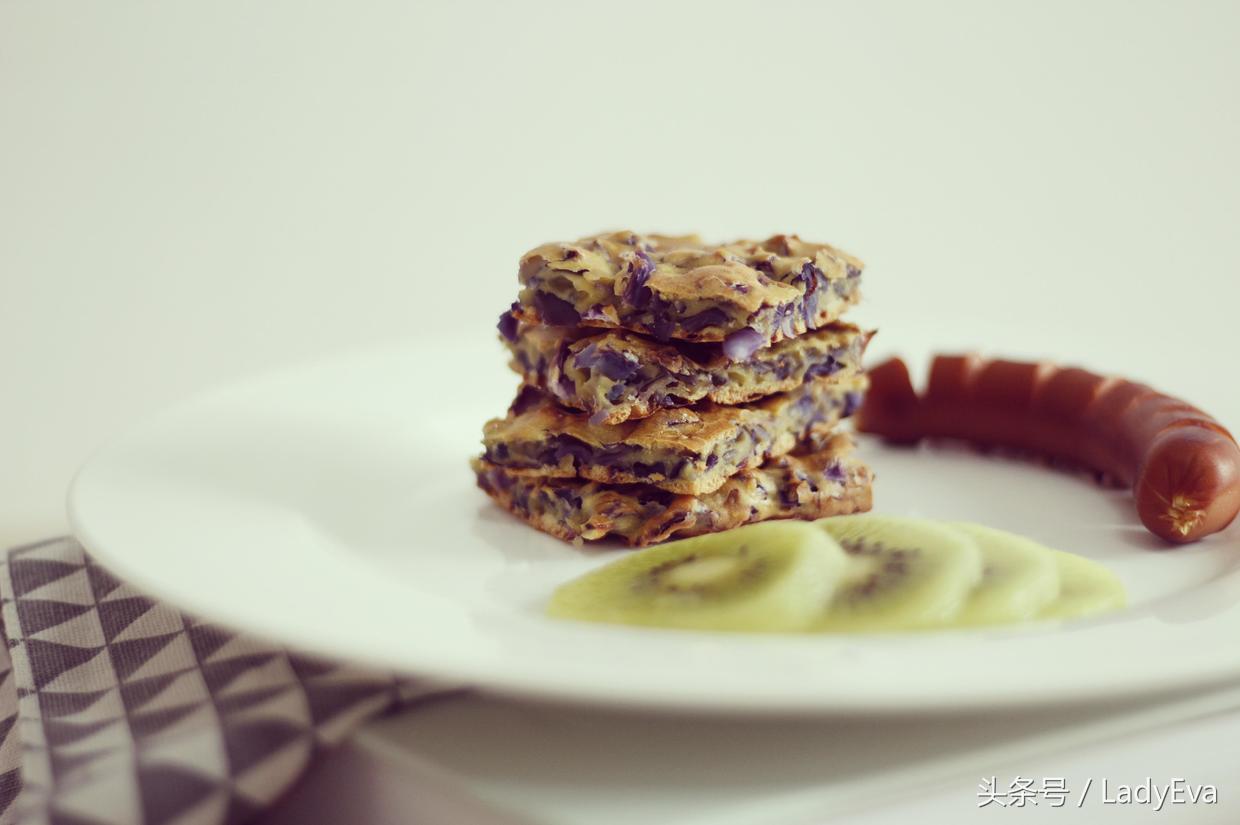凉拌紫甘蓝清脆爽口健康低脂,紫甘蓝最好吃低脂高蛋白食物