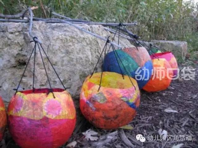 灯笼装饰幼儿园简单漂亮,幼儿园新年手工吊饰环创走廊灯笼