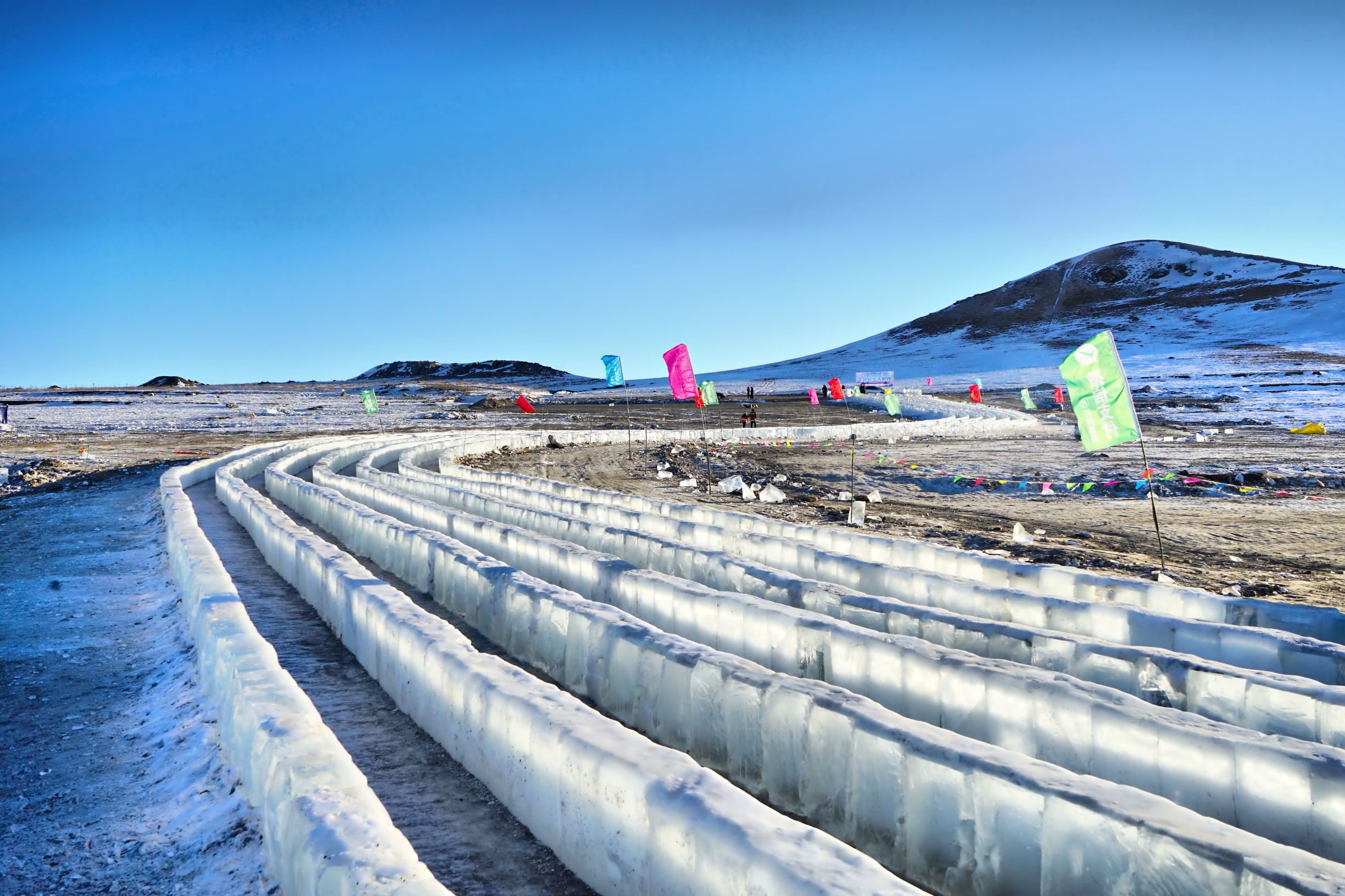 穿越内蒙古大草原雪景,来内蒙古大草原看雪