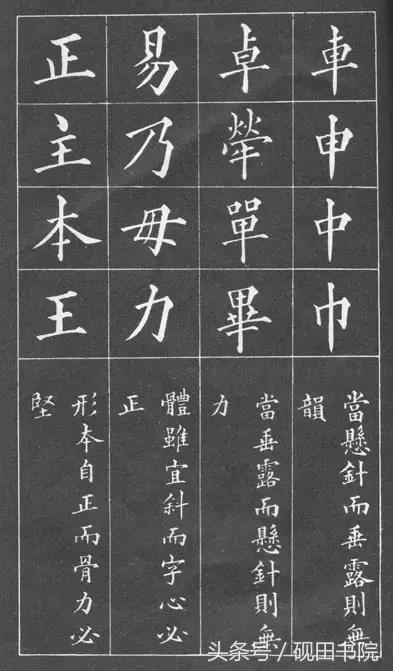 小楷黄自元间架结构九十二法,黄自元间架结构九十二法快速记忆