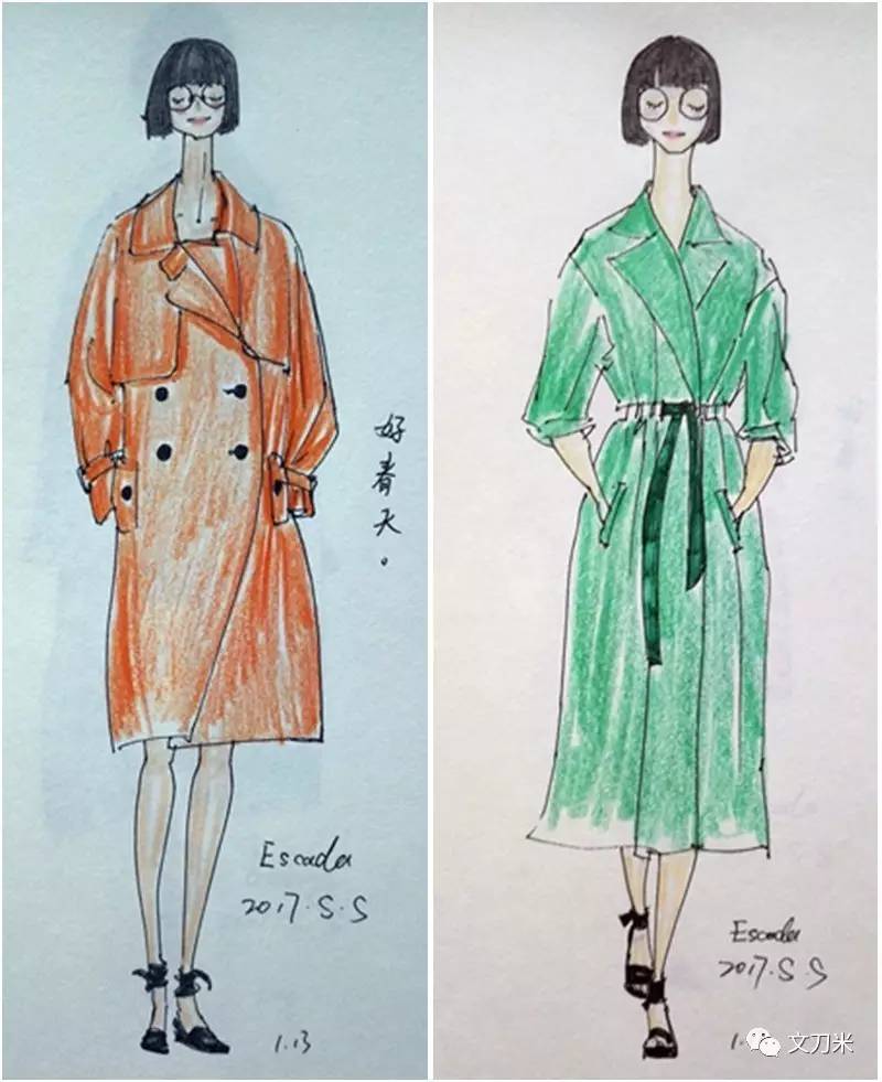 画画怎样穿衣服,风衣穿搭绘画教程