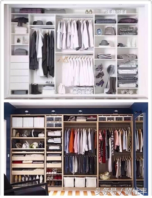 定制衣柜颜色搭配效果图视频,定制床头柜与衣柜一体效果图