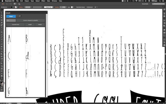 adobeillustrator手写字体,让手写体变印刷体软件