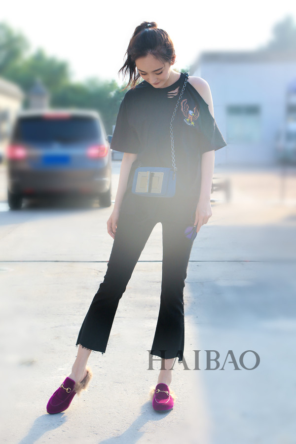 杨幂带货女王街拍,杨幂时尚街拍视频