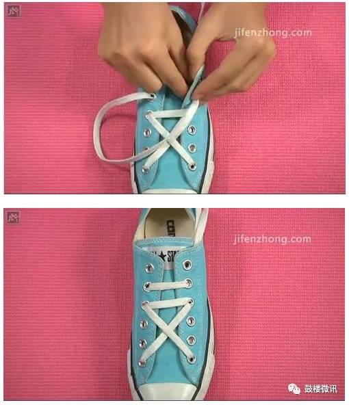 adidas三叶草ozweego鞋带系法,鞋带的可爱系鞋法