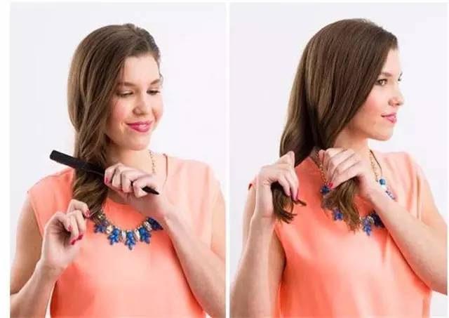 鱼尾辫教程短发全头,鱼尾辫发圈