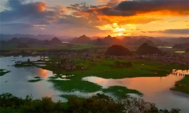 普者黑三生三世十里桃花风景,丘北普者黑十里桃花