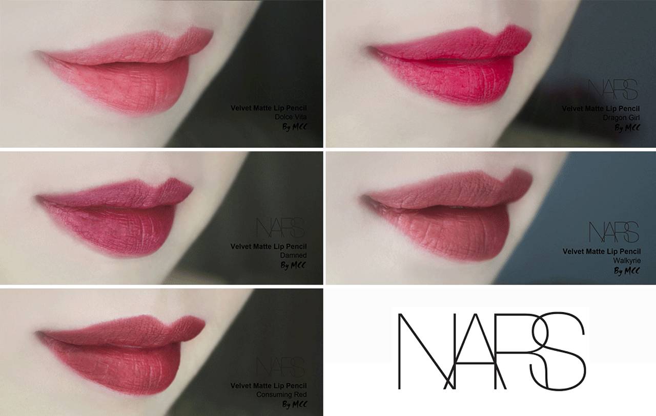 nars试色唇膏,nars唇膏试色