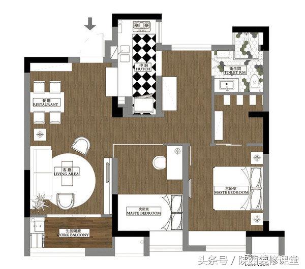 三室极简工业风,北欧极简工业风装修