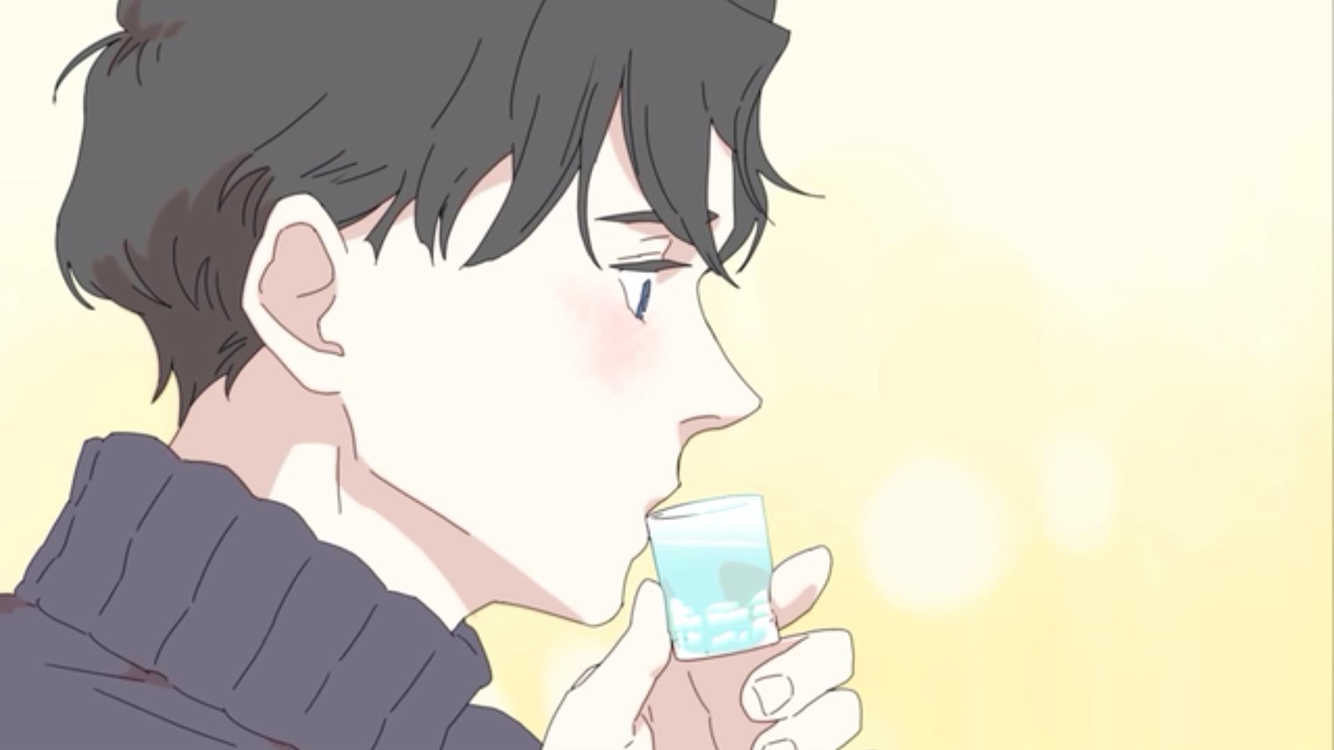 韩国短篇同志动漫《呼吸过度》图解第一集：同学会上的相遇