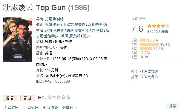 《乘风破浪》中正太在录影带店要的《壮志凌云》是怎么样的呢?