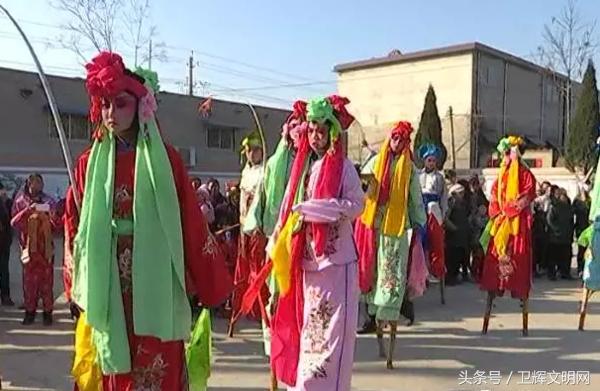 卫辉市柳卫高跷表演,卫辉市柳位高跷视频