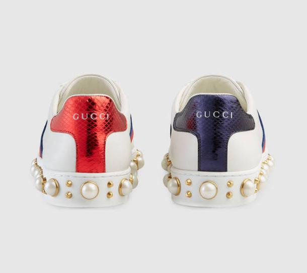 古驰小白鞋哪款最经典,gucci古驰tennis1977系列女士小白鞋