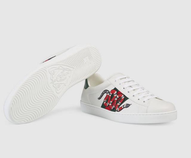 古驰小白鞋哪款最经典,gucci古驰tennis1977系列女士小白鞋