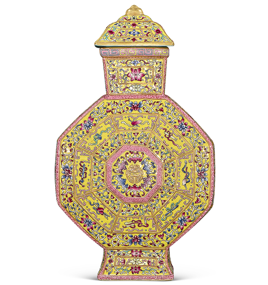 乾隆粉彩八宝纹盘,乾隆年制粉彩描金花瓶值多少钱