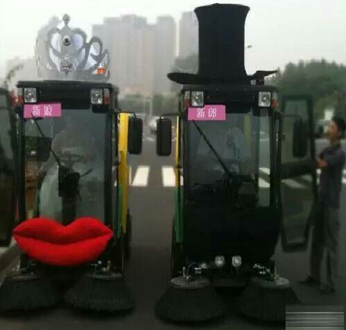 农村最有特色的接亲车队,城里人真会玩迎亲视频