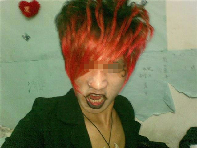 帅气迷人杀马特,杀马特另类发型