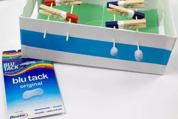 亲子桌面足球游戏,足球桌手工制作大全