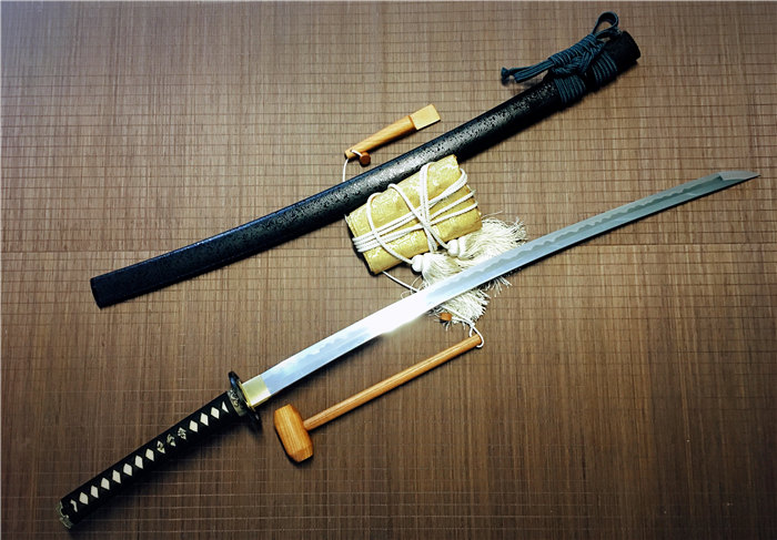 日本刀鉴赏松柏梧桐侟美浓系打刀古法研磨