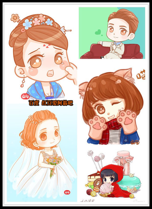 明星Q版形象，真人卡通哪个更萌？