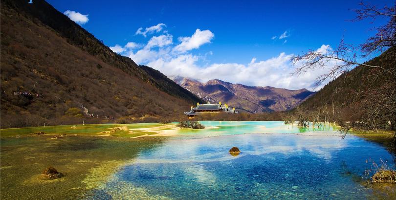 黄龙漂亮吗,惊艳世界的黄龙美景