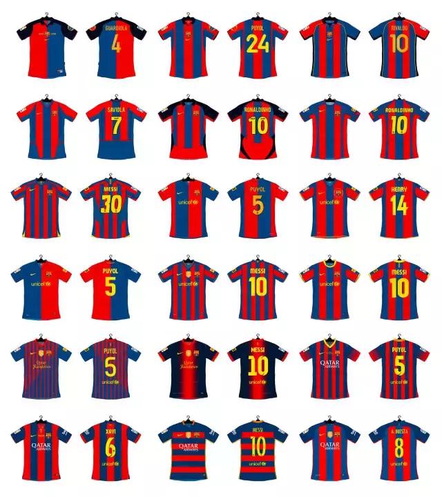 巴萨1617赛季球衣耐克,fcb与nike联名球衣