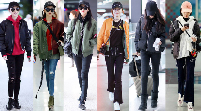 女星机场私服夏季,女星机场私服