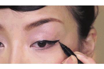 手残党第一次怎么画眼线,新手眼线教程手残党一学就会