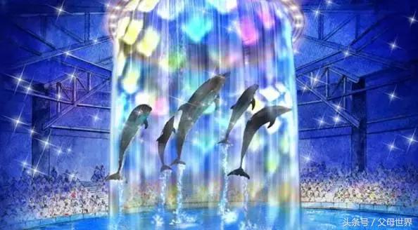 一个从来没用过童车的爸爸抱着孩子去日本水族馆吓人了!